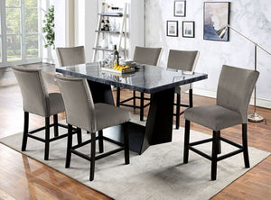 Opheim Counter Height Dining Set (Black/Grey)