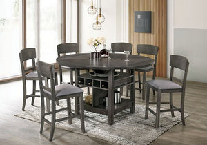 Stacie Counter HT. Dining Set (Grey)