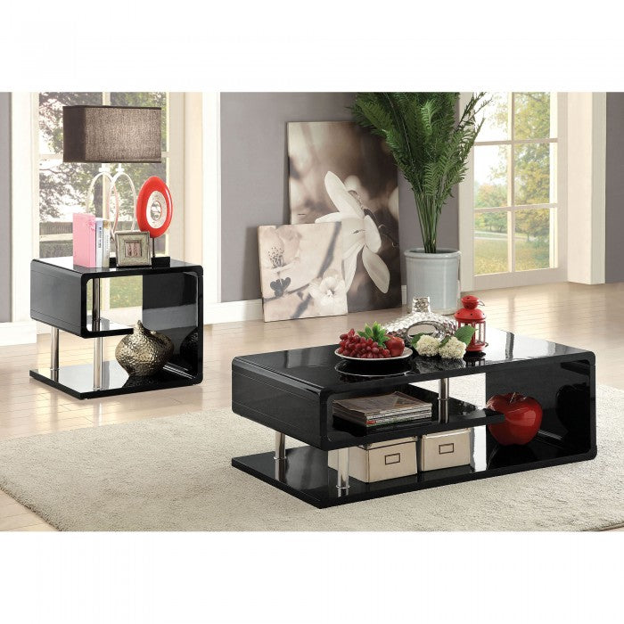 Ninove Living Room Table Collection (Black)
