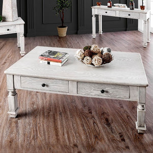 Joliet Living Room Table Collection (Antique White)