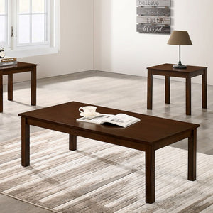Cecily 3-PCS Table Set (Brown)