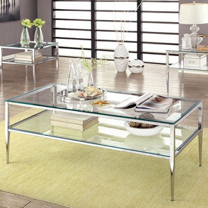 Tanika Living Room Table Collection (Chrome)
