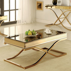 Sundance Living Room Table Collection (Brass)