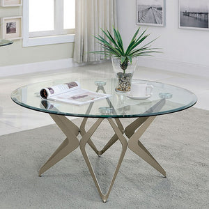 Alvise Living Room Table Collection (Champagne)