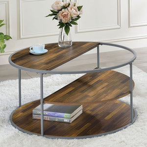 Orrin Living Room Table Collection (Grey/Walnut)