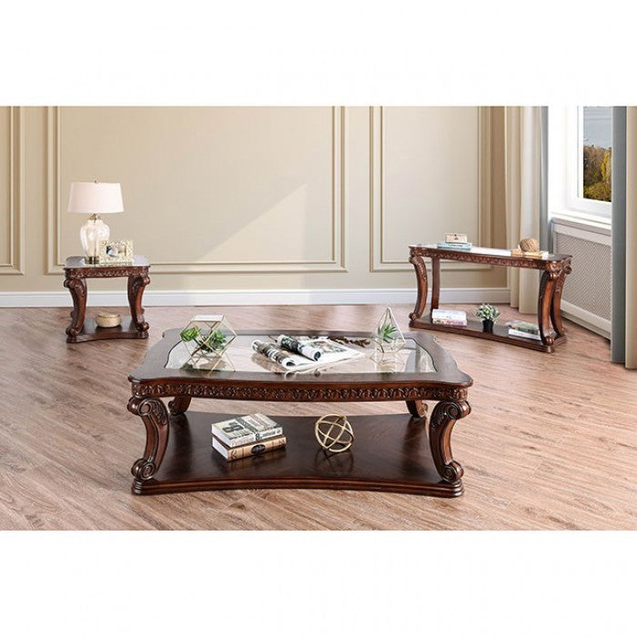 Walworth Living Room Table Collection (Dark Oak)