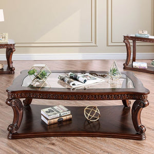 Walworth Living Room Table Collection (Dark Oak)