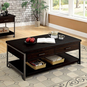 Wasta Living Room Table Collection (Dark Oak)