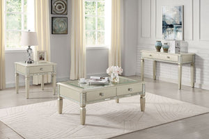 Adina Living Room Table Collection (Silver)