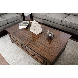 Annabel Living Room Table Collection (Walnut)