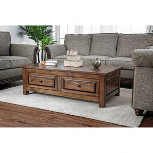 Annabel Living Room Table Collection (Walnut)