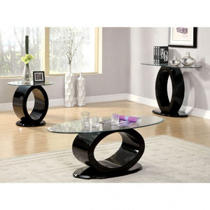 Lodia Living Room Table Collection (Black)