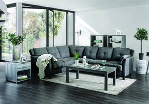 Kaleigh Transitional Sectional (Grey)
