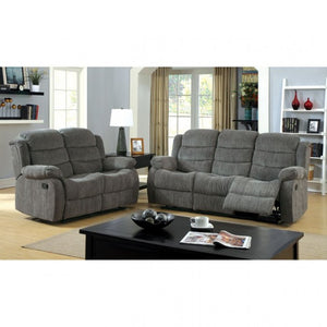 Millville Living Room Reclining Set (Grey)