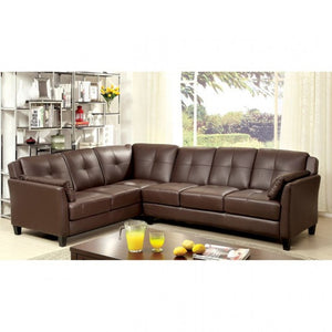 Peever Contemporary Sectional (Brown)