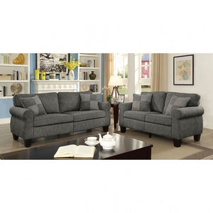 Rhian Living Room Set (Grey)
