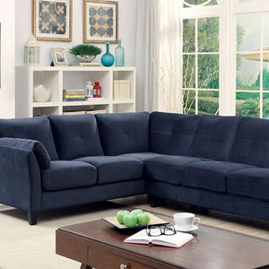 Peever Contemporary Sectional (Navy)