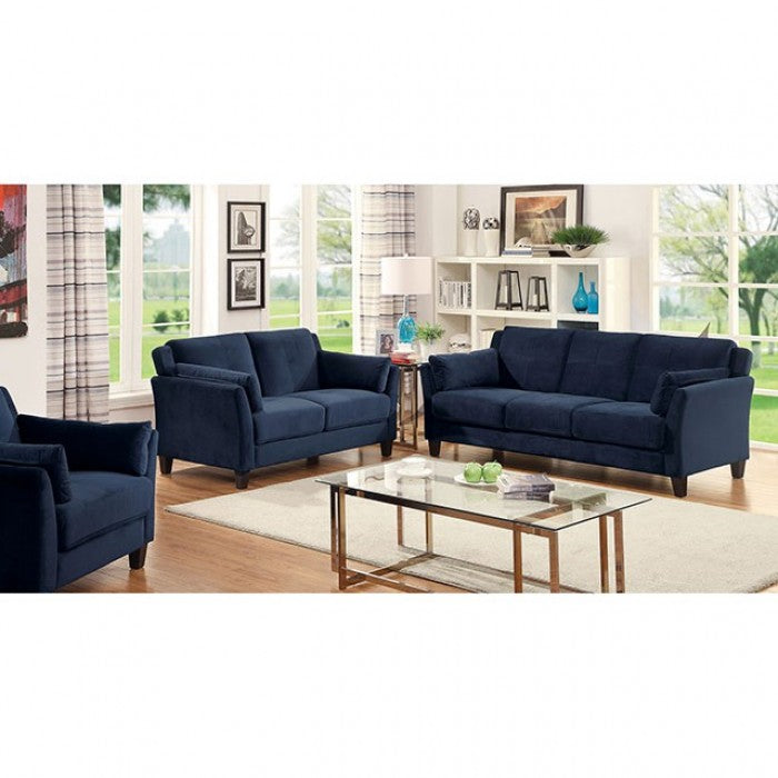 Ysabel Living Room Set (Navy)