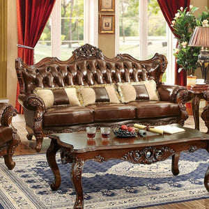 Jericho Living Room Set (Brown/Dark Oak)