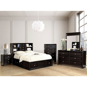 Yorkville Transitional Queen Bed (Espresso)
