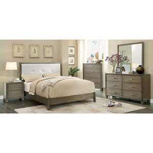 Enrico Contemporary Bed (Grey)
