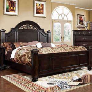 Syracuse Traditional Bed (Dark Walnut)