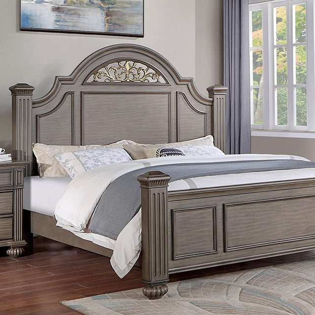 Syracuse Traditional Bed (Grey)