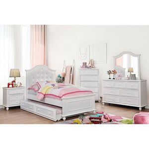 Olivia Traditional Bed (White)