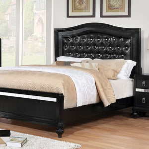 Ariston Contemporary California King Bed (Black)