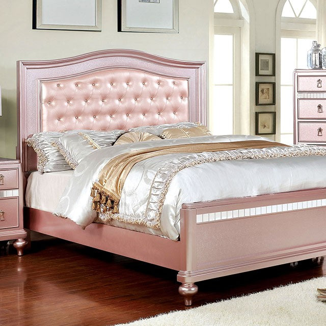 Ariston Contemporary Bed (Rose Gold)
