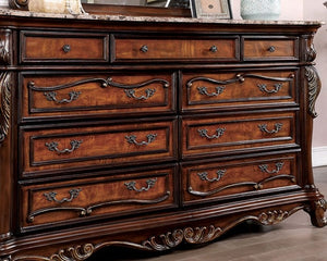 Rosewood Traditional Dresser(Antique Dark Oak)