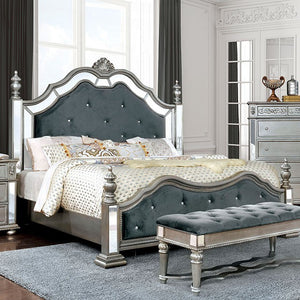 Azha Glamorous Bed (Grey)