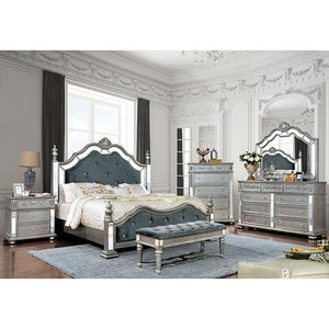 Azha Glamorous Bed (Grey)