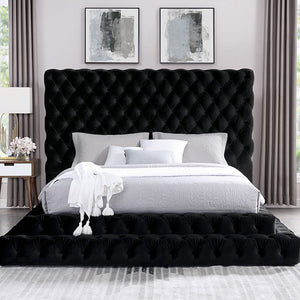 Stefania Glamorous Queen Bed (Black)