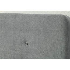Barney Mid-Century Modern Bed (Grey)
