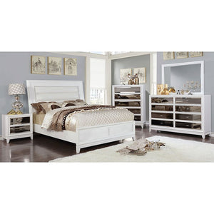 Golva Contermporary Bed (White)