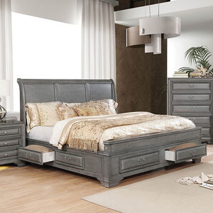 Brandt Transitional Bed (Grey)