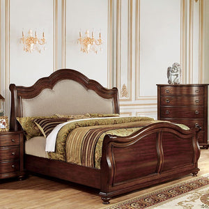 Bellavista Traditional Queen Bed (Brown Cherry)