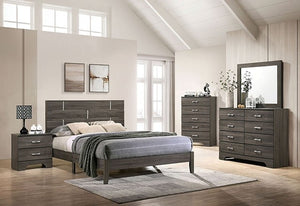 Richterswil Contemporary Bed (Grey)