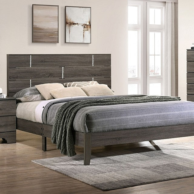 Richterswil Contemporary Bed (Grey)