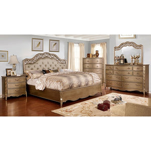 Capella Traditional Bed (Brushed Gold)