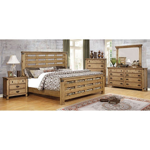 Avantgarde Country-style Bed (Weathered Elm)
