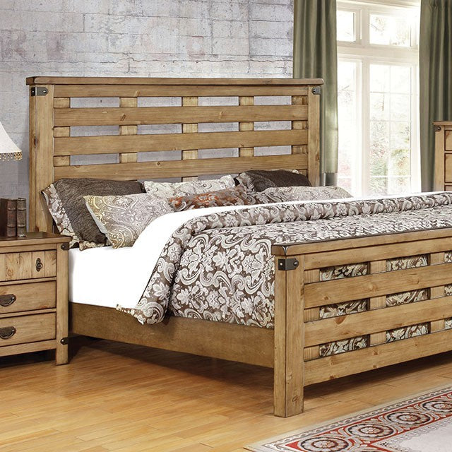 Avantgarde Country-style Bed (Weathered Elm)