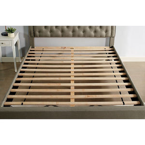 Aubree Transitional California King Bed (Grey)