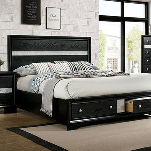 Chrissy Contemporary Bed (Black)