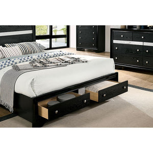 Chrissy Contemporary Bed (Black)