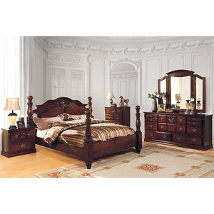 Tuscan Traditional Bed (Dark Pine)