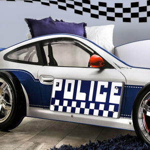 Poe Police Car Bed (Blue/White)