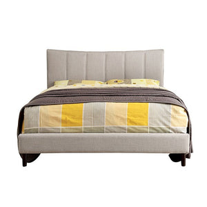 Ennis Contemporary Bed (Beige)