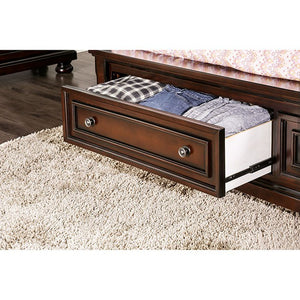 Northville Trasitional Bed with Drawer Footboard (Cherry)